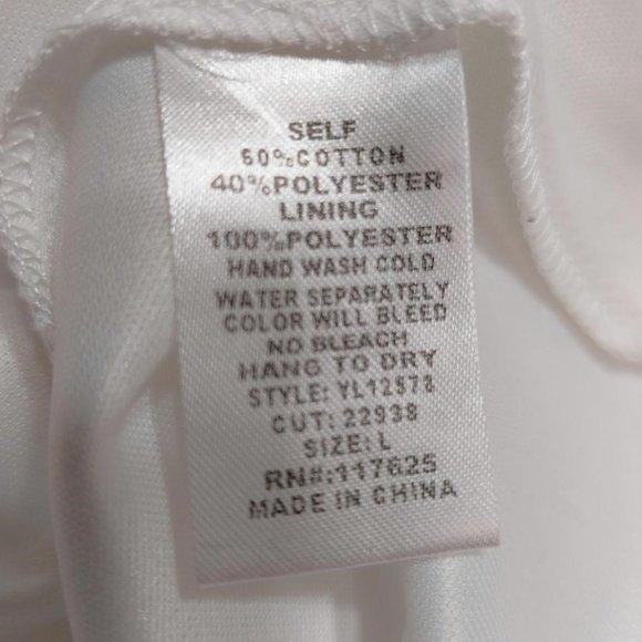 Ya Los Angeles Aqua Green/White Striped Dress - Size L - Picture 4 of 5